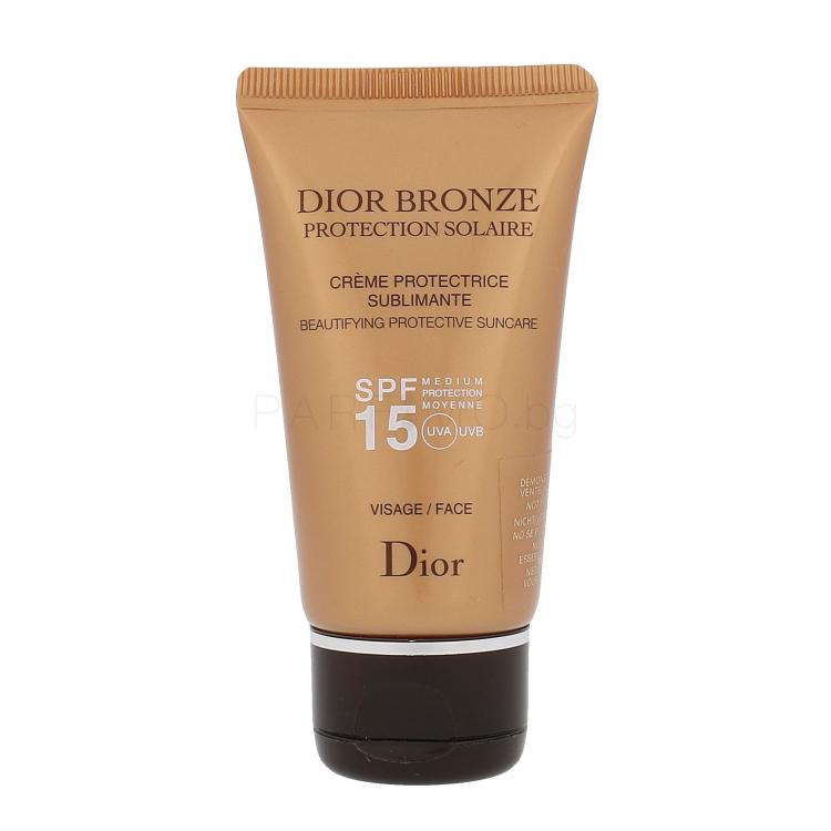 Christian Dior Bronze Beautifying Protective SPF15 Слънцезащитен продукт за лице за жени 50 ml ТЕСТЕР