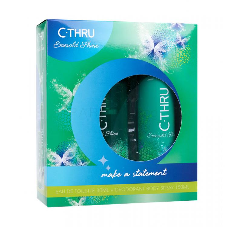 C-THRU Emerald Shine Подаръчен комплект EDT 30 ml + дезодорант 150 ml