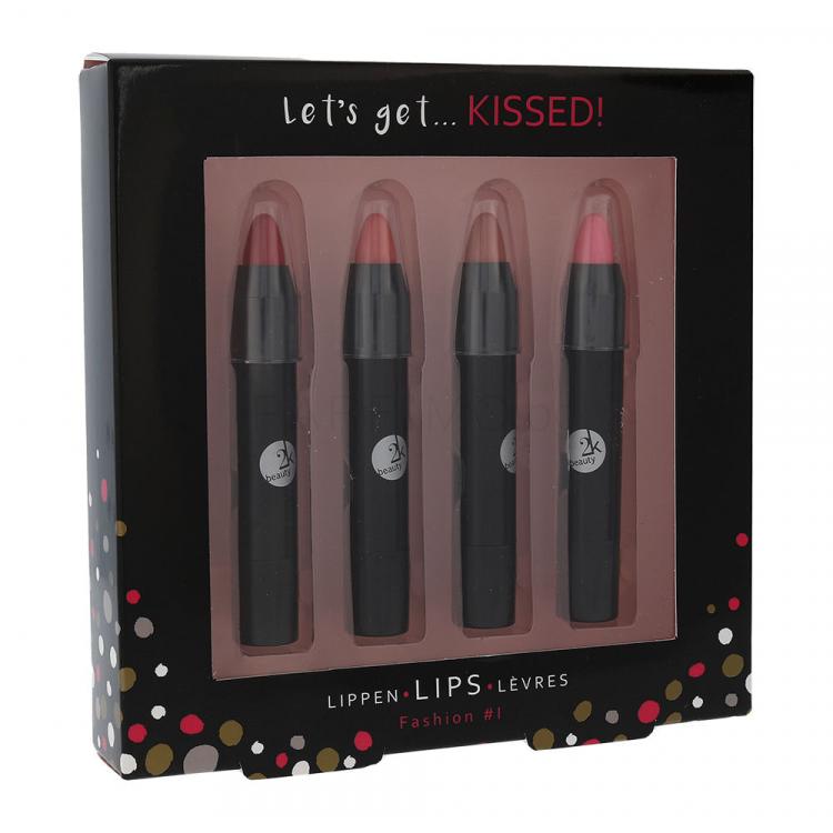 2K Let´s Get Kissed! Подаръчен комплект червило 4x 2,7 g