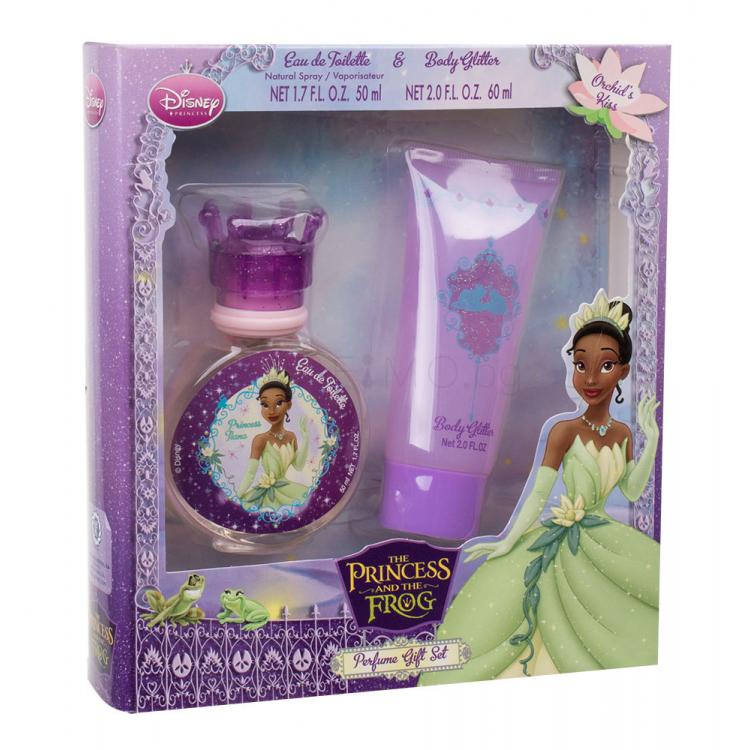 Disney Princess The Princess and The Frog Подаръчен комплект EDT 50 ml + душ шампоан с блясък 60 ml