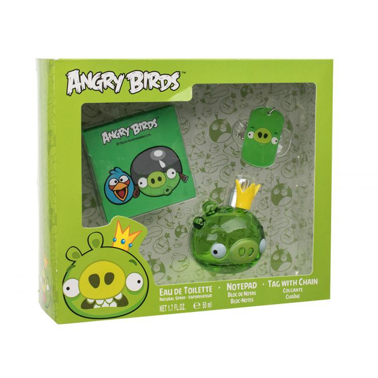 Angry Birds Angry Birds King Pig Подаръчен комплект EDT 50 ml + тефтерче + медальон
