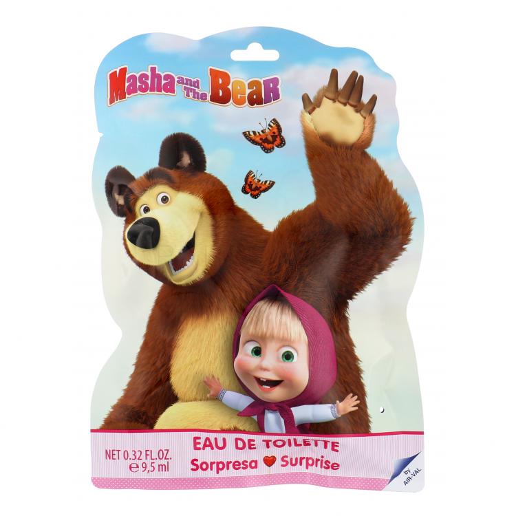Disney Masha and The Bear Подаръчен комплект EDT 9,5 ml + стикери + маркер