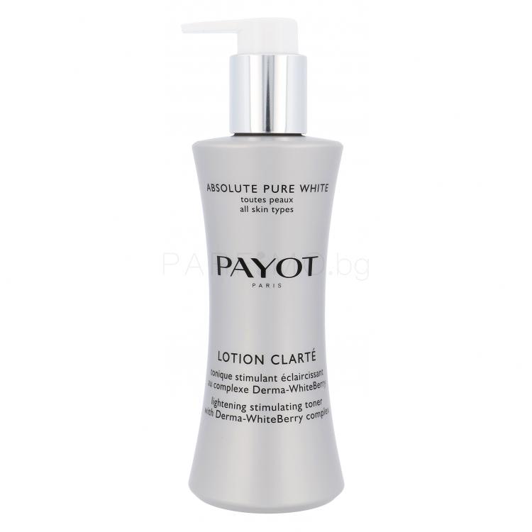 PAYOT Absolute Pure White Lotion Clarte Lighening Toner Почистваща вода за жени 200 ml