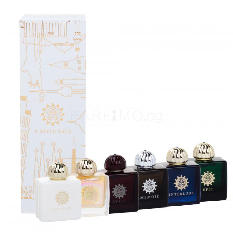 Amouage Mini Set Modern Collection Подаръчен комплект 6x 7,5 ml EDP Lyric + Epic + Memoir + Honour + Interlude + Fate