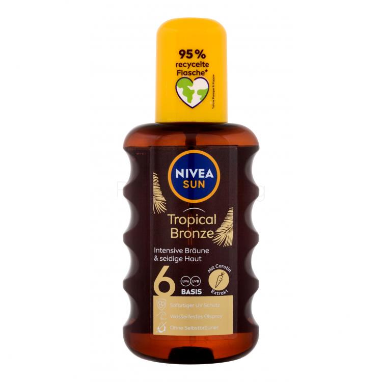 Nivea Sun Tropical Bronze Oil Spray SPF6 Слънцезащитна козметика за тяло 200 ml