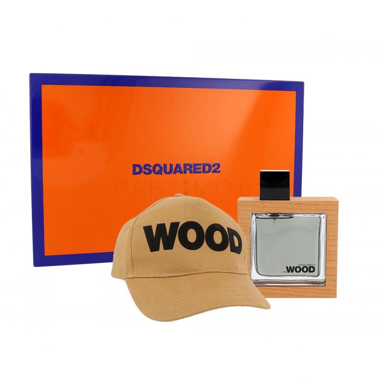 Dsquared2 He Wood Подаръчен комплект EDT 50 ml + шапка с козирка