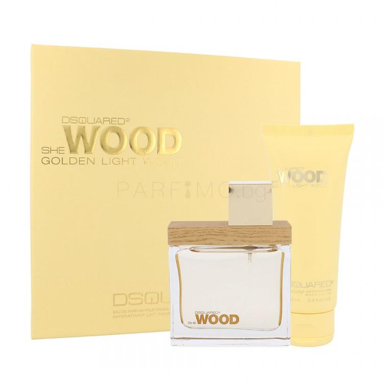 Dsquared2 She Wood Golden Light Wood Подаръчен комплект EDP 50 ml + лосион за тяло 100 ml
