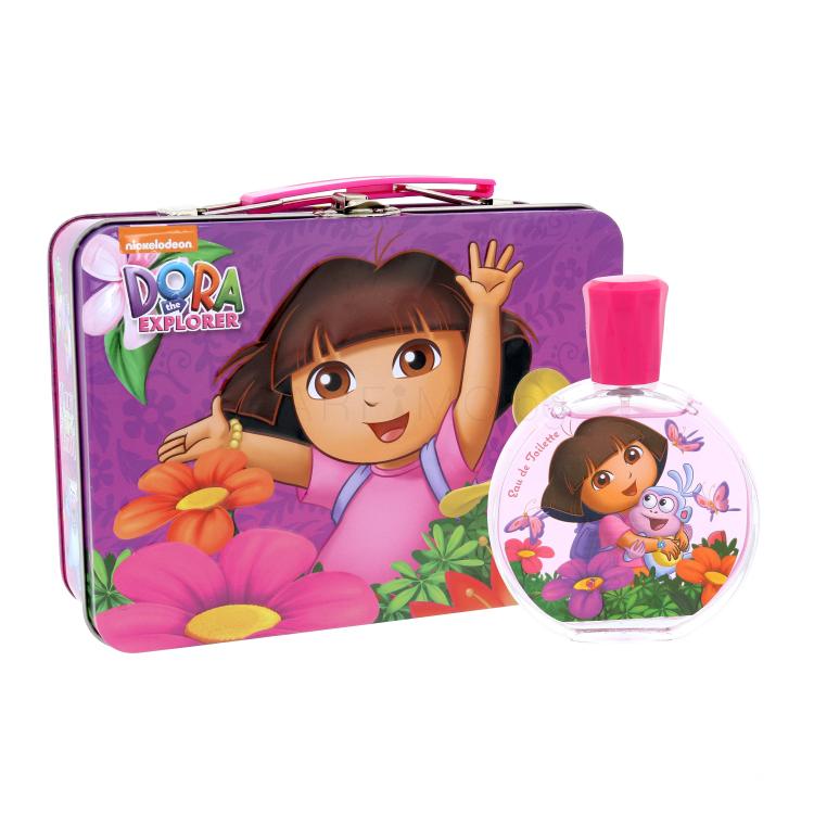 Nickelodeon Dora The Explorer Dora &amp; Boots Подаръчен комплект EDT 100 ml + метална кутия
