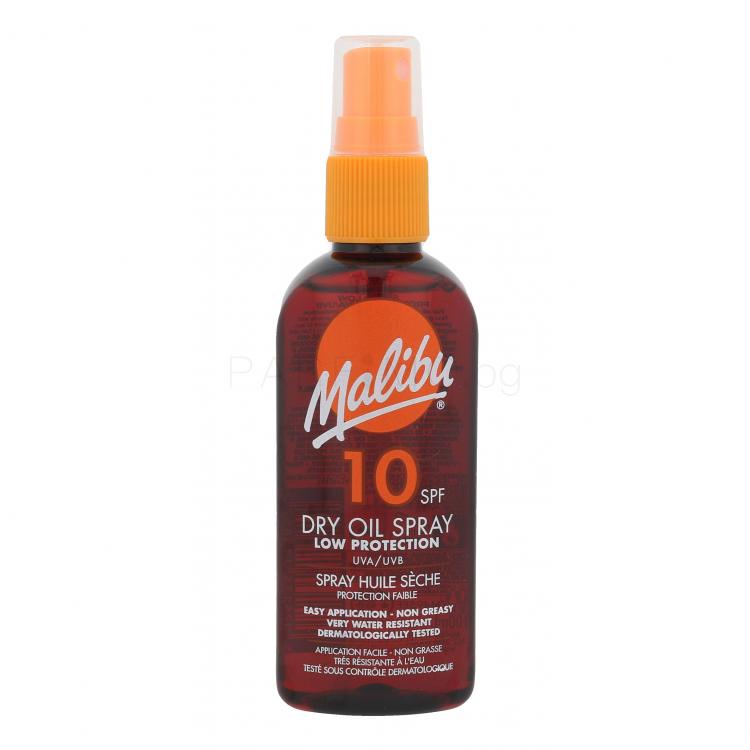 Malibu Dry Oil Spray SPF10 Слънцезащитна козметика за тяло за жени 100 ml