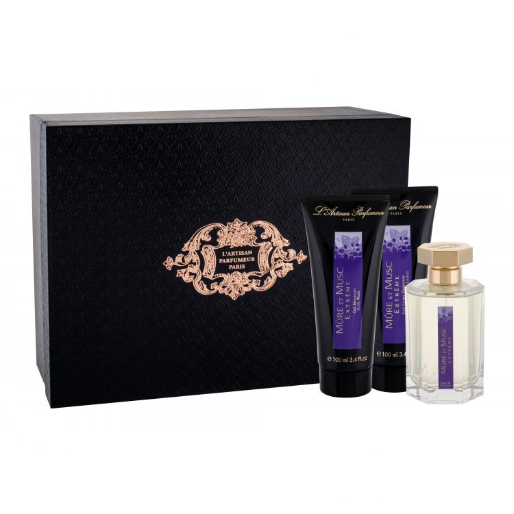 L´Artisan Parfumeur Mûre et Musc Extreme Подаръчен комплект EDP 100 ml + душ гел 100 ml + лосион за тяло 100 ml