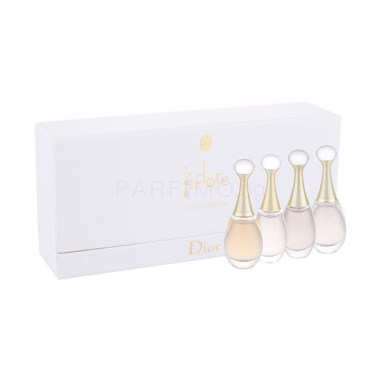 Christian Dior Mini Set 3 Подаръчен комплект EDP J´adore 5 ml + EDP J´adore Absolue 5 ml + EDP J´adore Voile 4 ml + EDT J´adore 4 ml