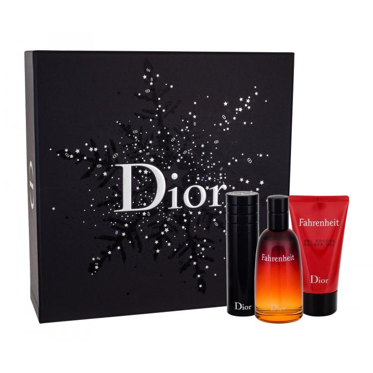 Christian Dior Fahrenheit Подаръчен комплект EDT 50 ml + EDT зареждаем флакон 10 ml + душ гел 50 ml