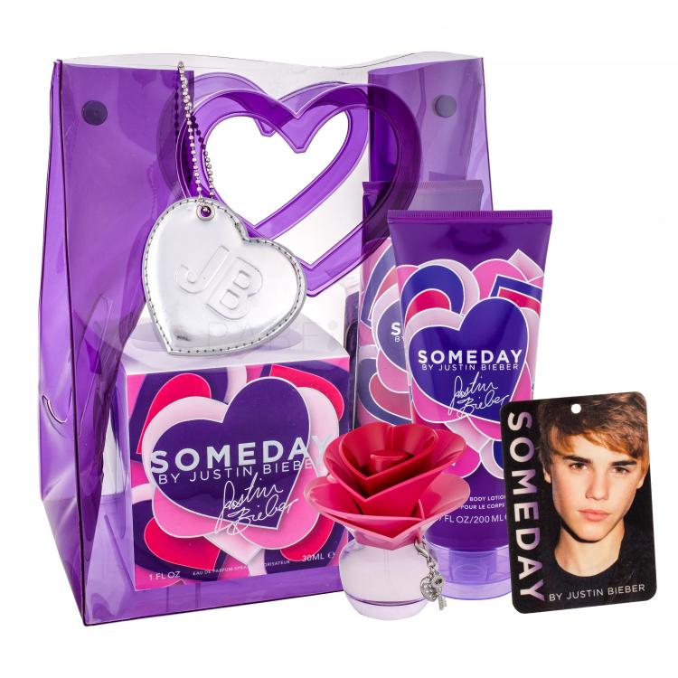 Justin Bieber Someday Подаръчен комплект EDP 30 ml + лосион за тяло 200 ml  + ароматизатор за интериор