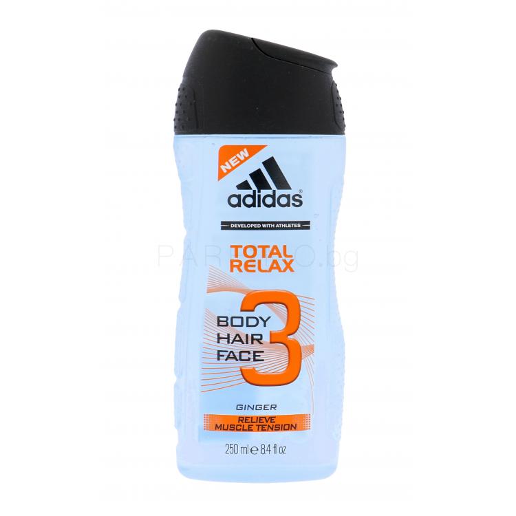 Adidas 3in1 Total Relax Душ гел за мъже 250 ml