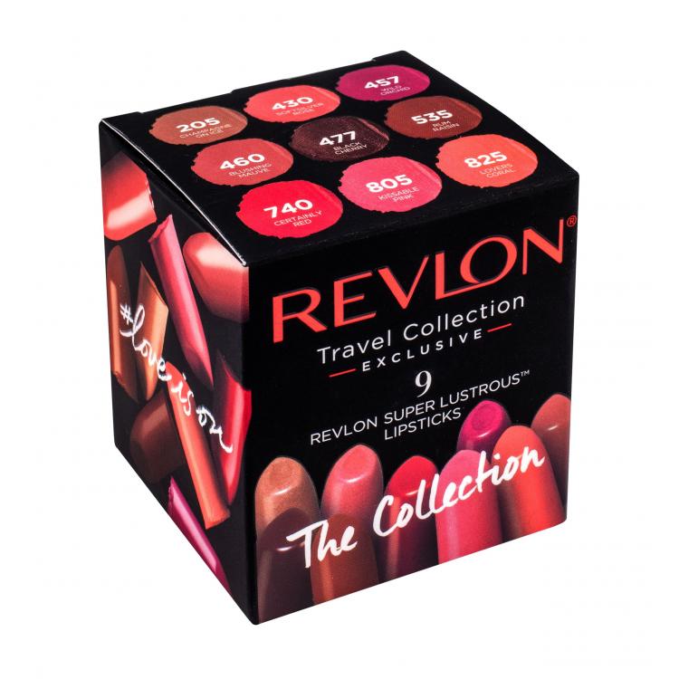 Revlon Super Lustrous Creme Подаръчен комплект червило + червило 430 + червило 457 + червило 460 + червило 477 + червило 535 + червило 740 + червило 805 + червило 825
