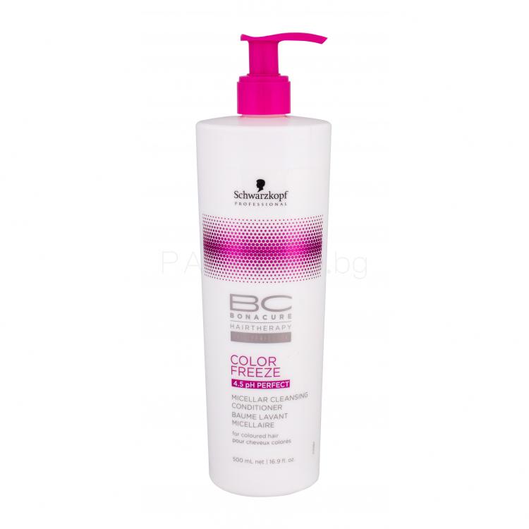 Schwarzkopf Professional BC Bonacure Color Freeze Micellar Cleansing Conditioner Балсам за коса за жени 500 ml