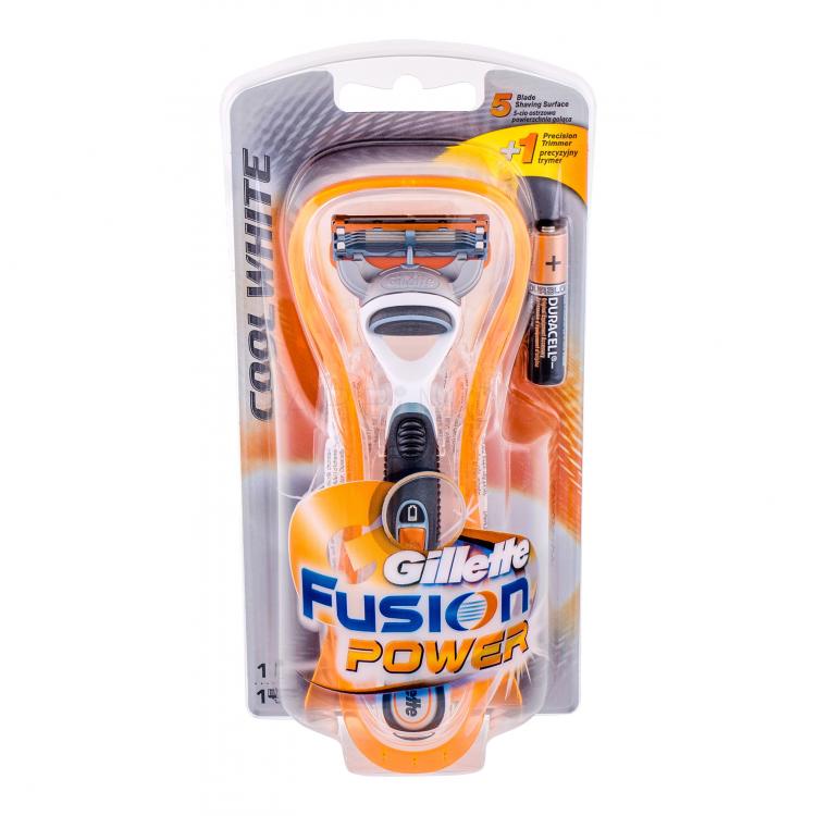 Gillette Fusion Power Cool White Самобръсначка за мъже 1 бр