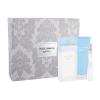 Dolce&amp;Gabbana Light Blue Подаръчен комплект EDT 100 ml + крем за тяло 100 ml + EDT 10 ml увредена кутия