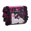 Dermacol Satin Подаръчен комплект основа за грим 30 ml + прозрачна фиксираща пудра Invisible 13 g Light + козметична четка Master 1 бр + козметична чантичка с шнур увредена опаковка