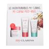 Clarins My Clarins Must-Haves Подаръчен комплект дневен крем за лице Re-Boost Refreshing Hydrating Cream 50 ml + почистващ гел Re-Move Purifying Cleansing Gel 30 ml + маска за лице Re-Charge Relaxing Sleep Mask 15 ml