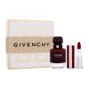 Givenchy L&#039;Interdit Rouge Подаръчен комплект EDP 50 ml + червило Le Rouge Deep Velvet 3,4 g 37 Rouge Grainé