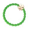 By Eloise London Gold Clover Leaf Ластик за коса за жени 1 бр Нюанс Apple Green