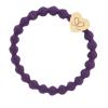 By Eloise London Gold Heart Ластик за коса за жени 1 бр Нюанс Purple