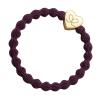 By Eloise London Gold Heart Ластик за коса за жени 1 бр Нюанс Plum