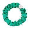 By Eloise London Silk Scrunchie Silver Heart Ластик за коса за жени 1 бр Нюанс Jungle Green