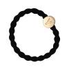 By Eloise London Letter Charms Gold Ластик за коса 1 бр Нюанс Y Black