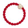 By Eloise London Bling Charms Diamanté Bubble Heart Ластик за коса за жени 1 бр Нюанс Cherry Red