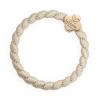 By Eloise London Woven Gold Quatrefoil Ластик за коса за жени 1 бр Нюанс Cream White