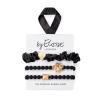 By Eloise London Set Bee Black Ластик за коса за жени 1 бр