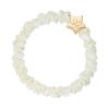 By Eloise London Skinny Silk Scrunchie Gold Star Ластик за коса за жени 1 бр Нюанс Cream