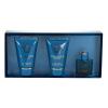 Versace Eros Подаръчен комплект EDT 5 ml + душ гел 25 ml + балсам за след бръснене 25 ml увредена кутия