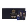 Versace Pour Homme Dylan Blue Подаръчен комплект EDT 5 ml + душ гел 25 ml + балсам за след бръснене 25 ml увредена кутия