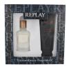 Replay Jeans Original! For Him Подаръчен комплект EDT 30 ml + душ гел 100 ml увредена кутия