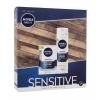 Nivea Men Sensitive Shave Kit Подаръчен комплект афтършейв 100 ml + пяна за бръснене 200 ml