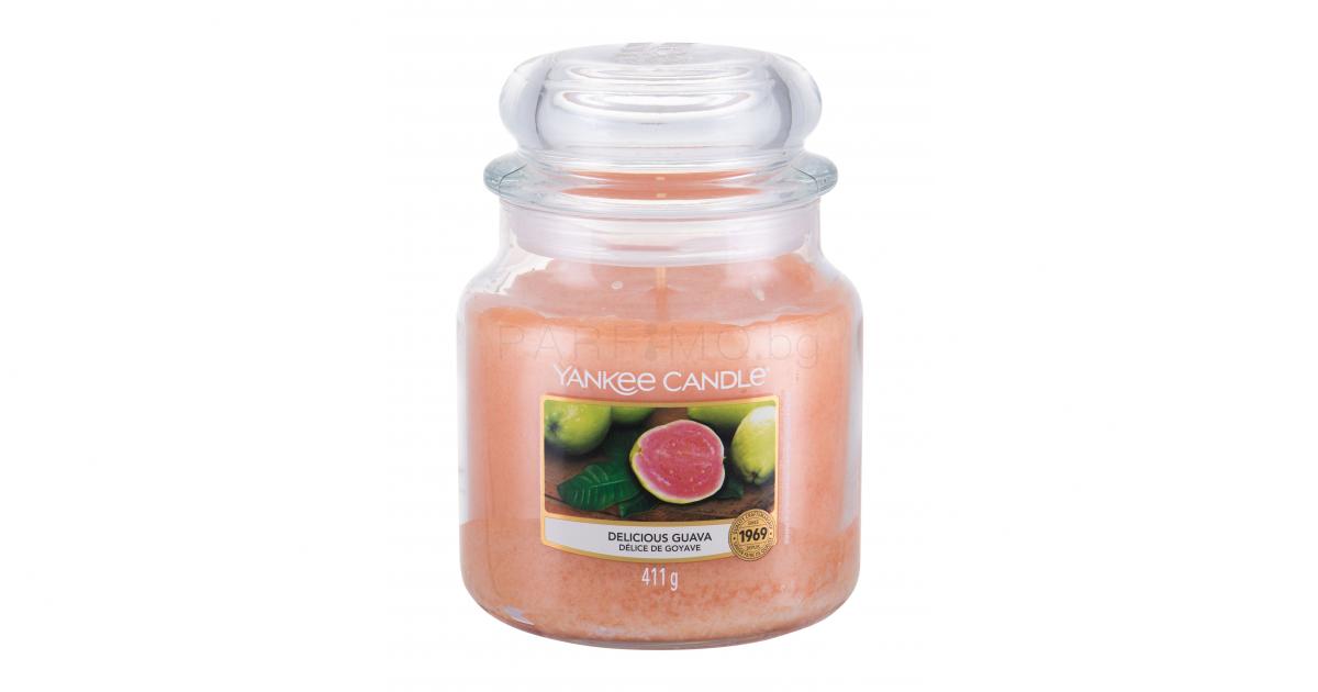 Yankee Candle Delicious Guava Ароматизирана свещ 411 гр Parfimo.bg
