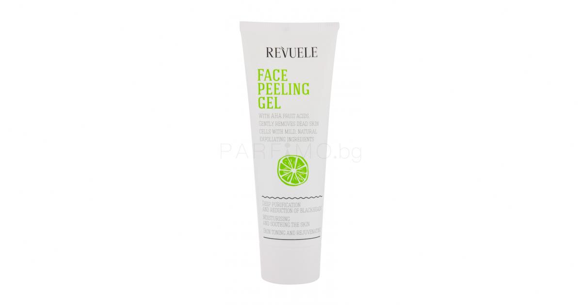 Revuele Face Peeling Gel AHA Fruit Acids Почистващ гел за жени 80 ml