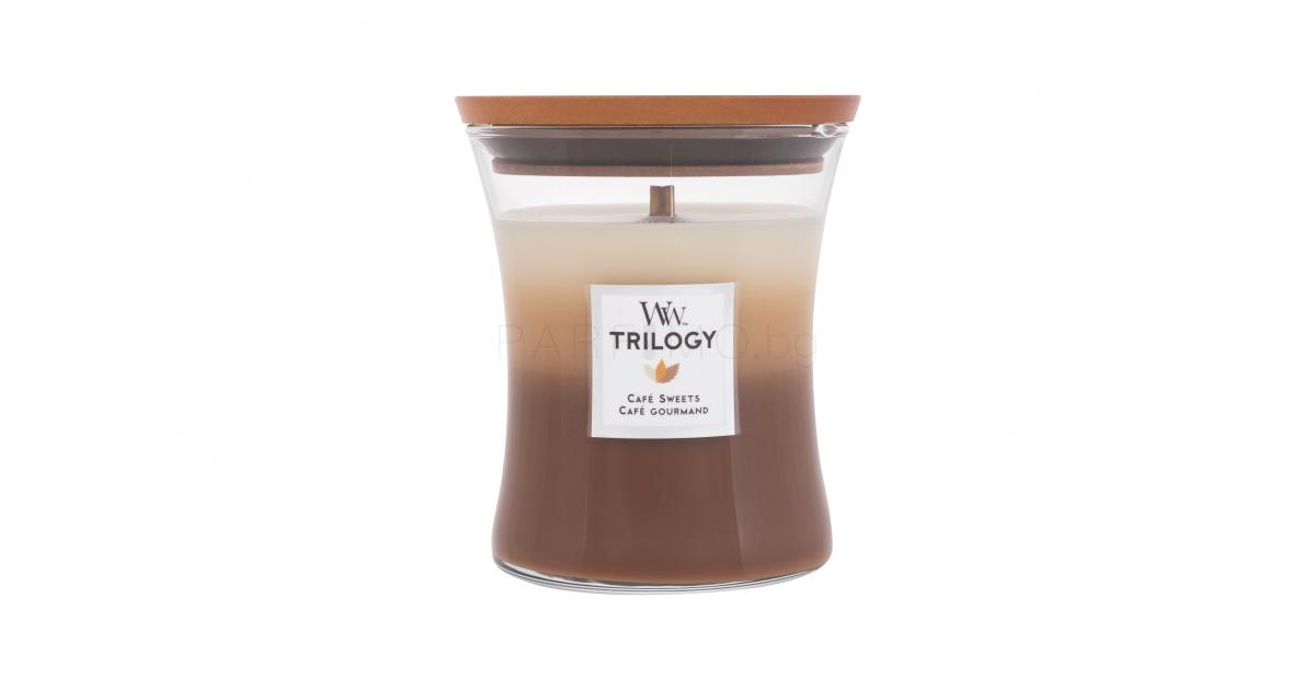 WoodWick Trilogy Café Sweets Ароматна свещ 275 g Parfimo.bg