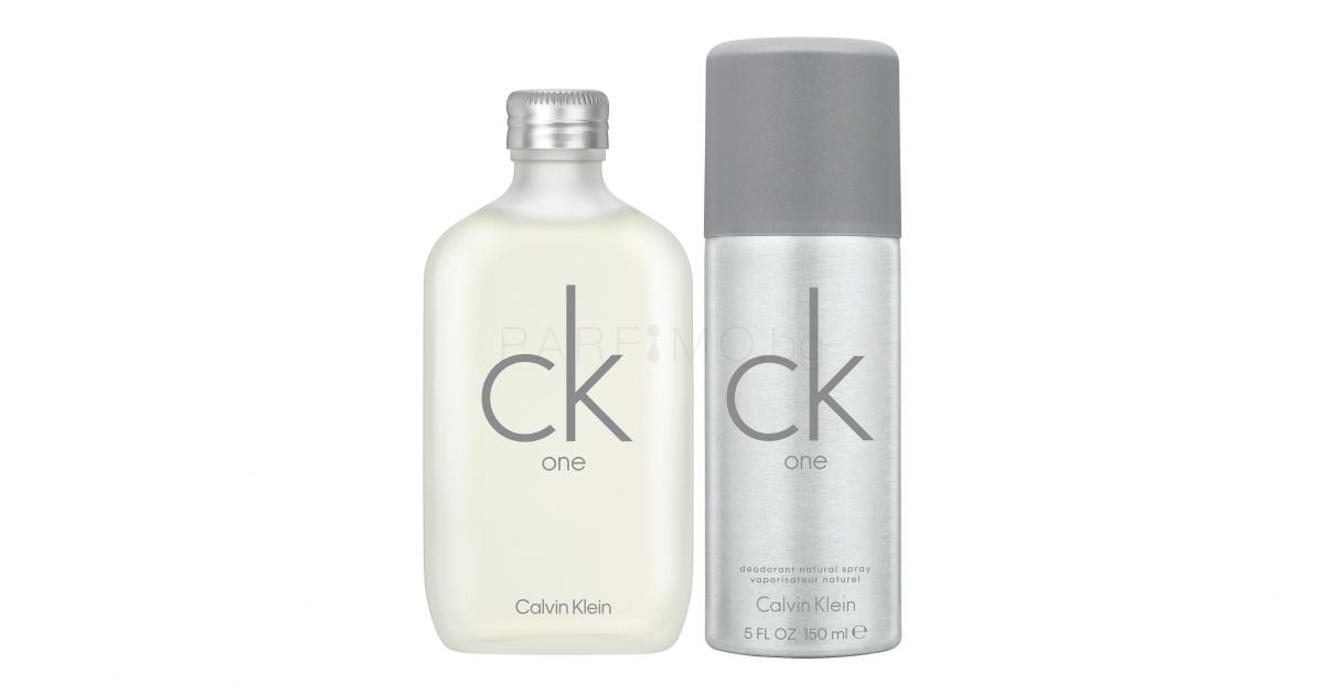 Calvin Klein CK One Подаръчен комплект EDT 100 ml + дезодорант 150 ml ...