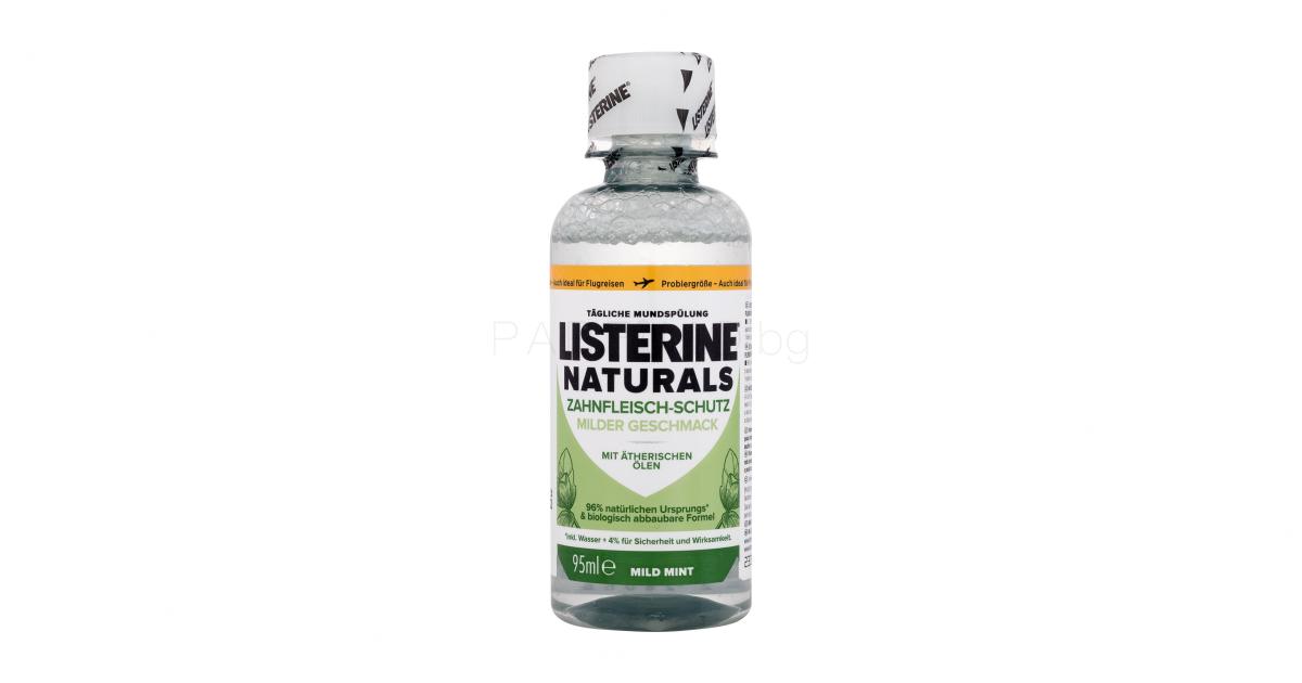 Listerine Naturals Gum Protection Mild Taste Mouthwash Вода за уста 95