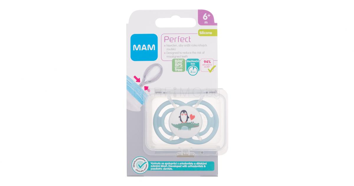 MAM Perfect Silicone Pacifier Биберони за деца Parfimo.bg