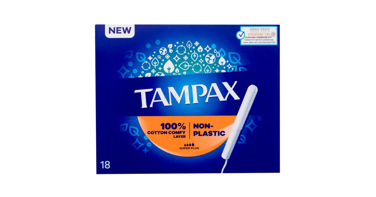 Tampax NonPlastic Super Plus Тампон за жени Комплект Parfimo.bg