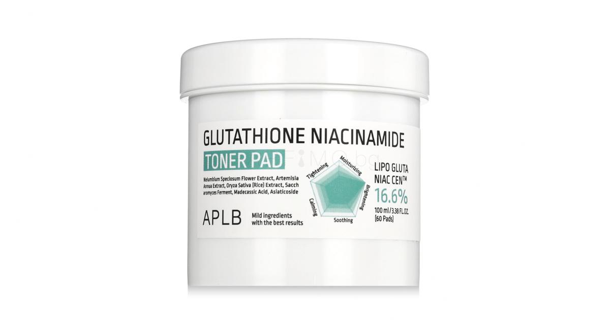 aplb glutathione niacinamide toner pad APLB Glutathione Niacinamide Toner Pads