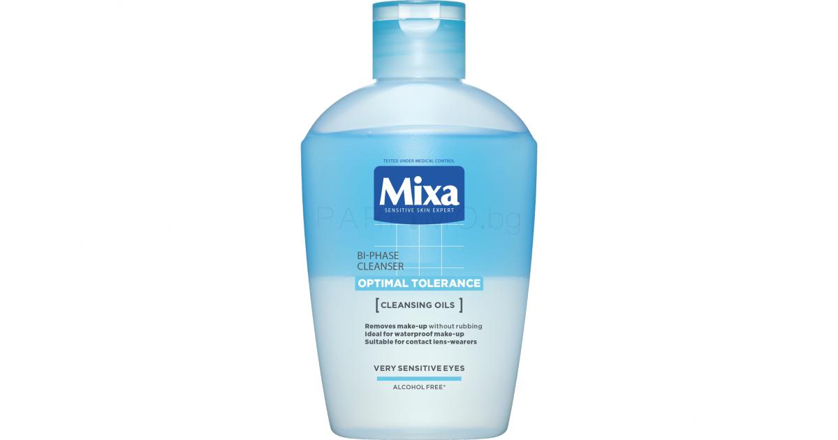 Почистване на грим от очите Mixa | Parfimo.bg