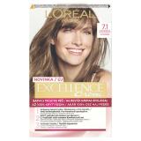 L'Oréal Paris Excellence Creme Triple Protection Боя за коса за жени 48 ml Нюанс 7,1 Natural Ash Blonde