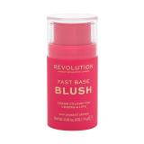 Makeup Revolution London Fast Base Blush Руж за жени 14 гр Нюанс Rose