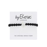 By Eloise London Silver Bling Diamanté Bolt Black